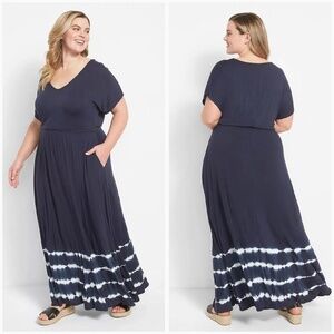 Lane Bryant Maxi Tie Dye Dress, Size 18/20, Great Condition!